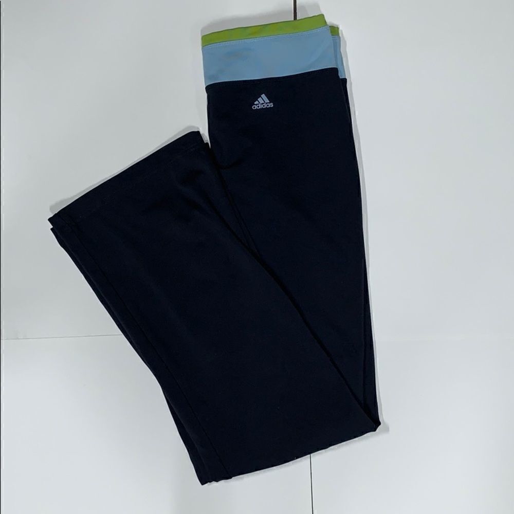 Adidas full leg stretch/yoga pants blue